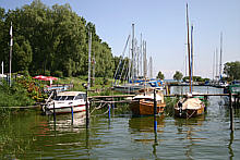 Sportboothafen am Achterwasser in Zinnowitz